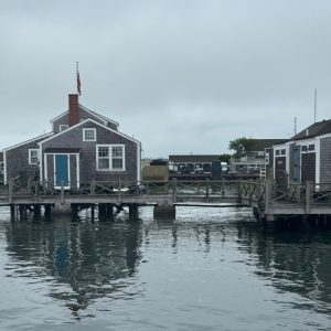 Nantucket on a budget Harbor foggy gloomy day
