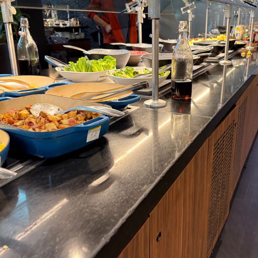 ATL Centurion Lounge breakfast buffet