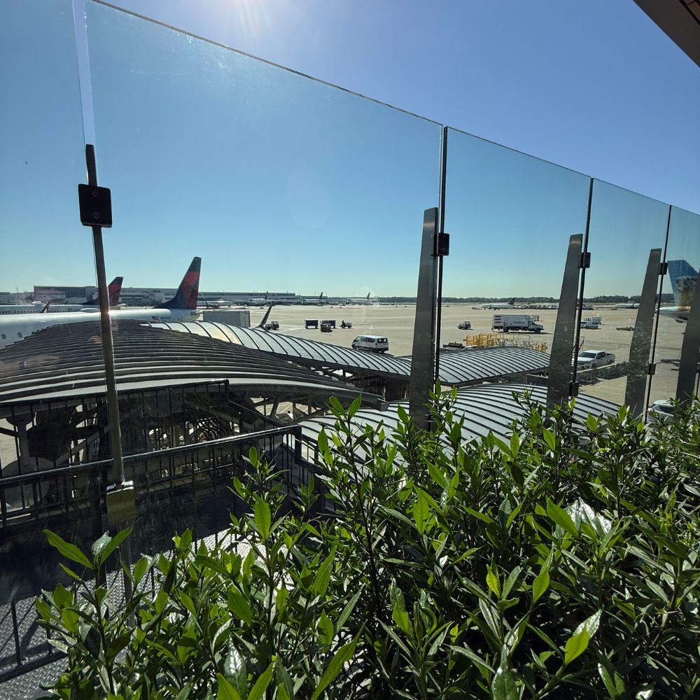 ATL Centurion Lounge runway views