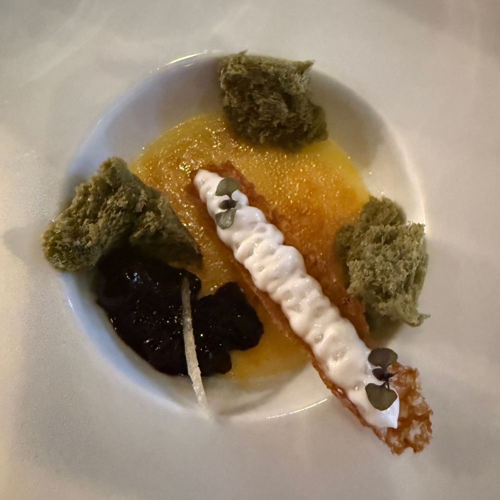 Dessert plate at Barking Frog Woodinville