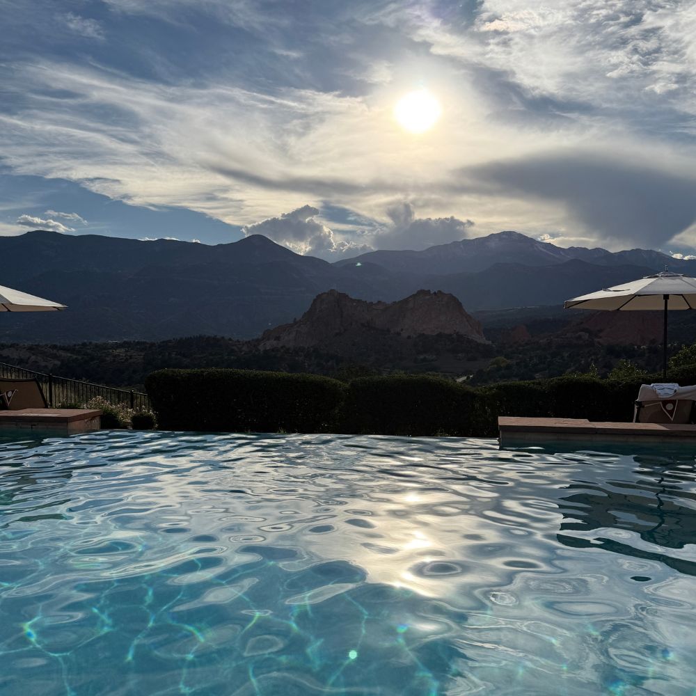 Garden of the Gods Resort adults only infinity pool