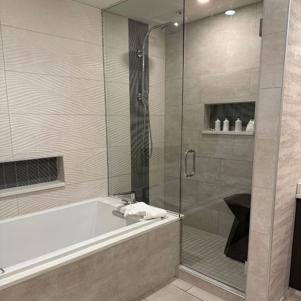 Garden of the Gods Resort bathroom, bath and shower