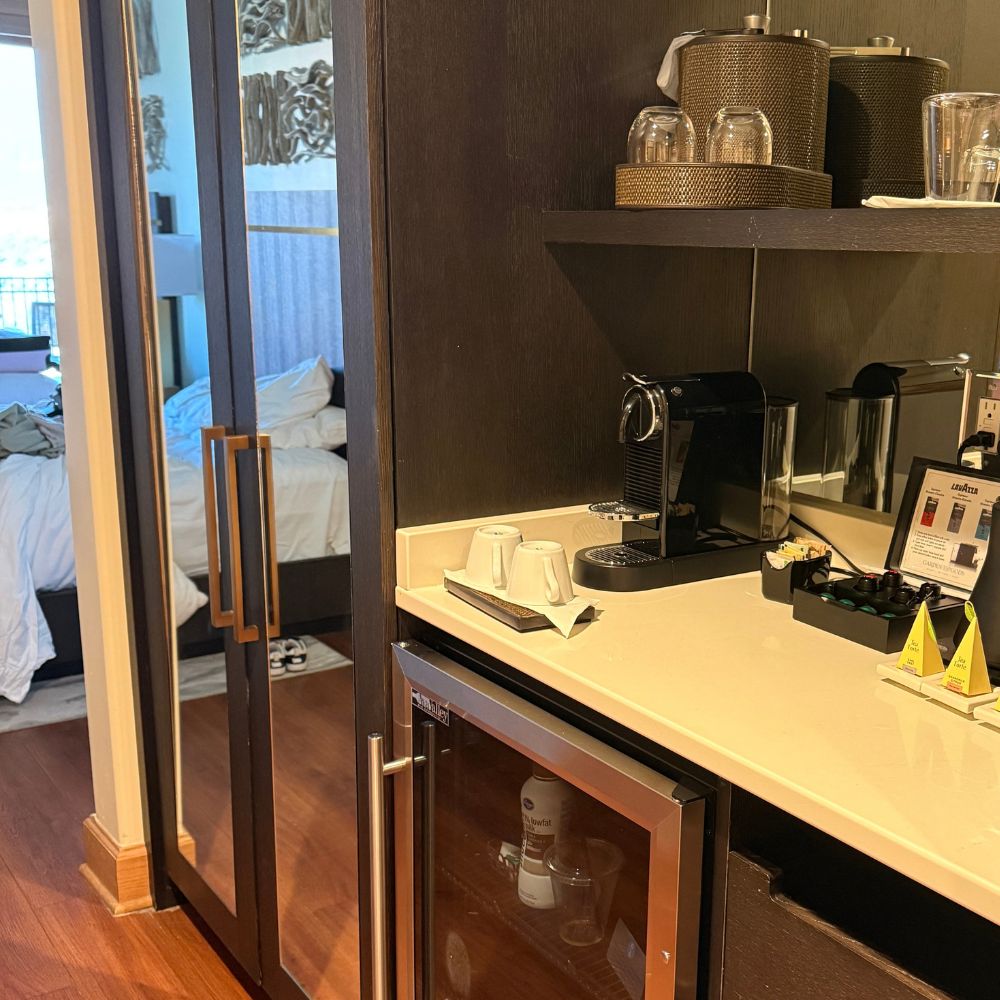 Garden of the Gods Resort storage and coffee maker
